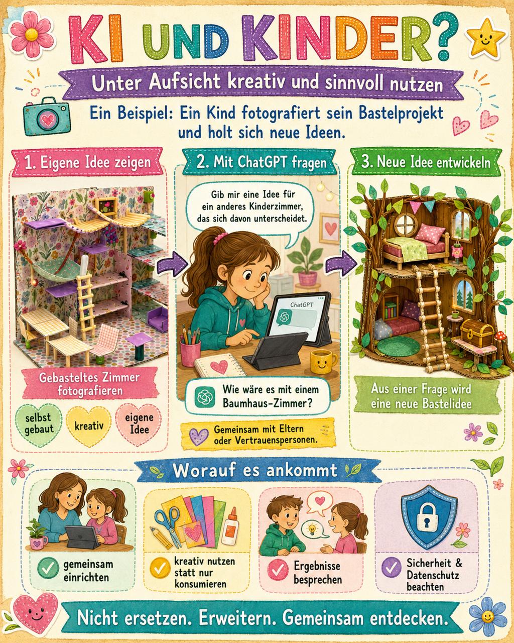 KI und Kinder? Unter Aufsicht kreativ nutzen