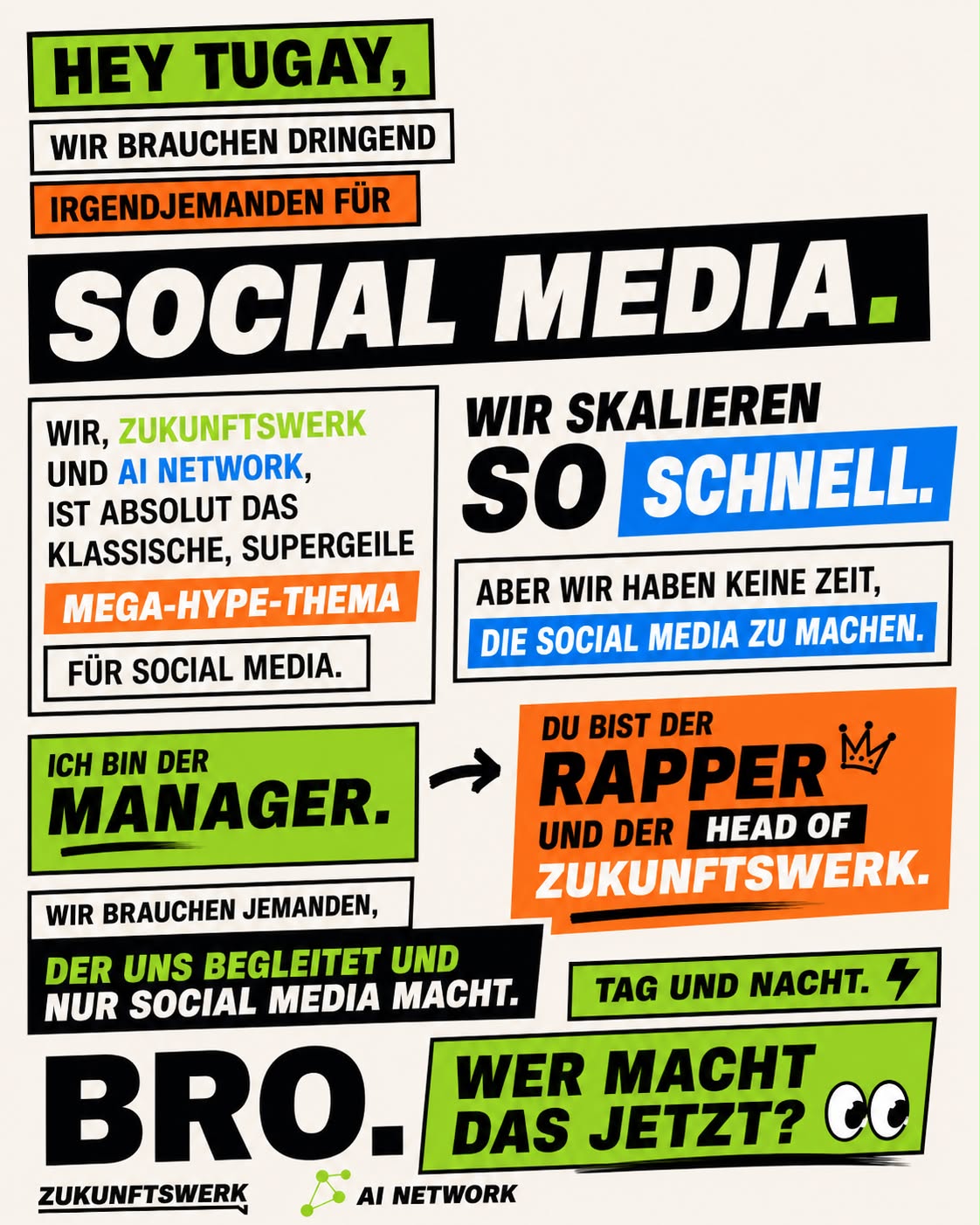 Wer macht Social Media für AI NETWORK?