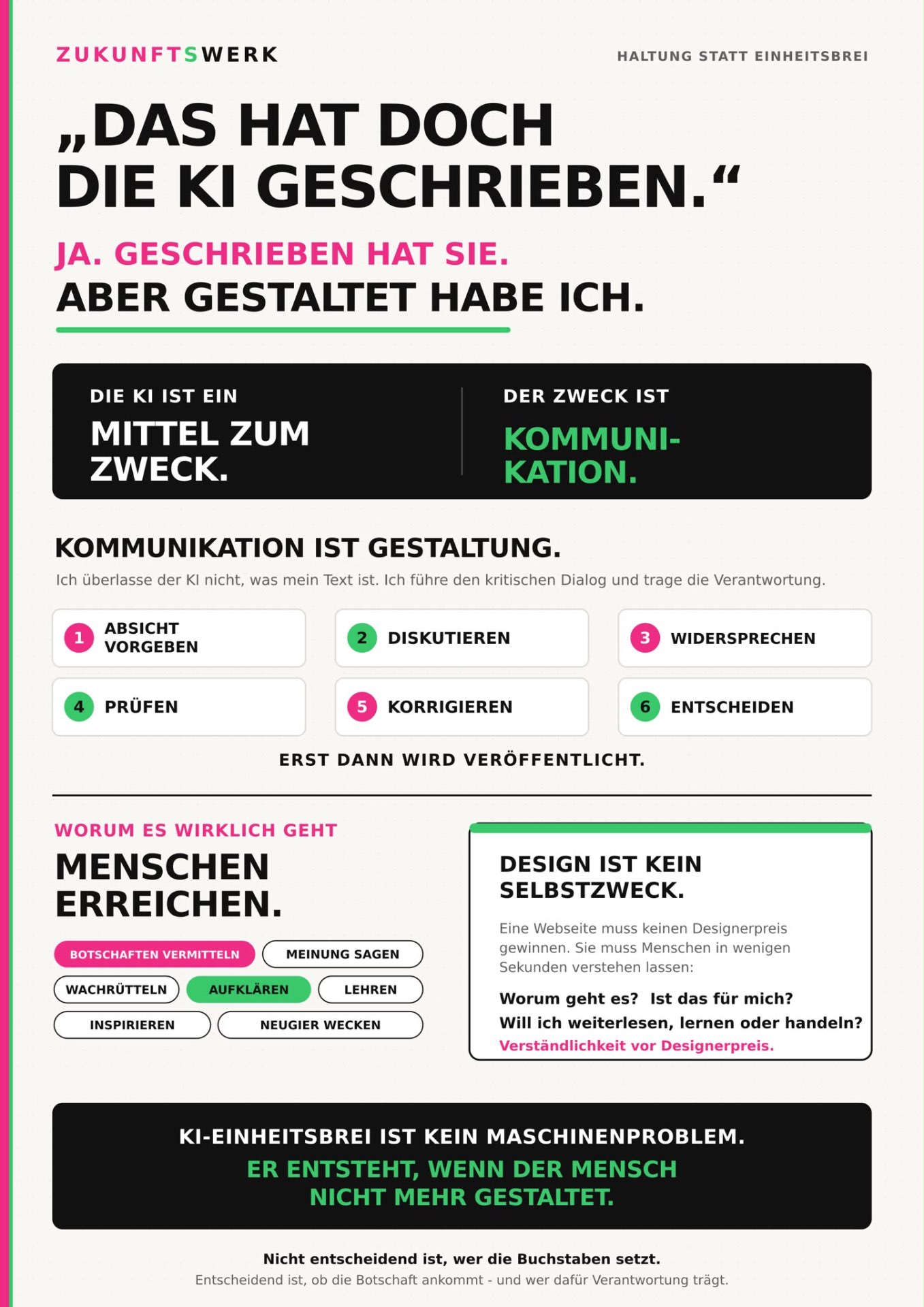 „Das hat doch die KI geschrieben.“