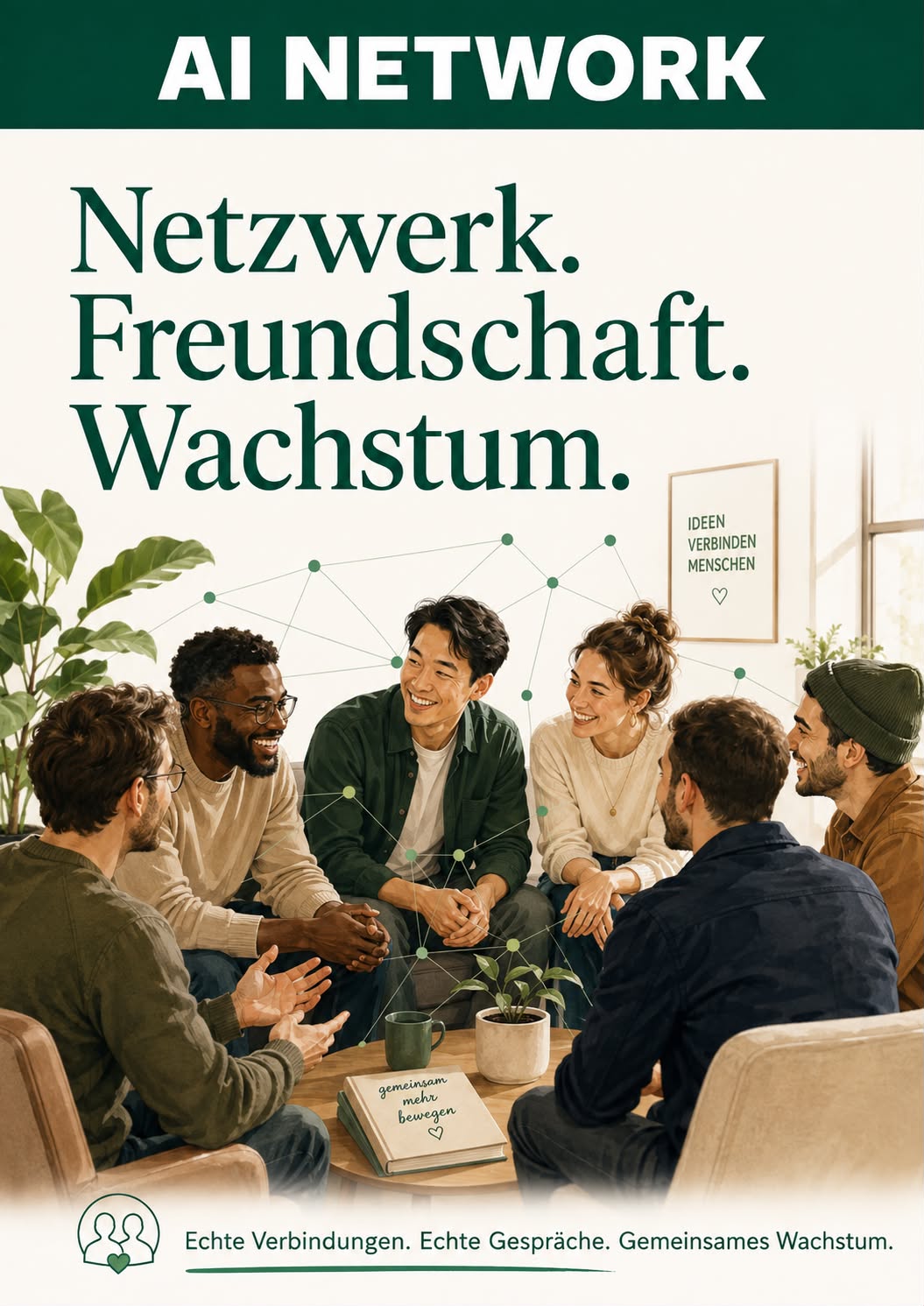 Netzwerk. Freundschaft. Wachstum.